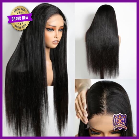 Brazilian Human Hair Wig 22 Inch HD Lace Closure Glueless Pre Plucked main image 5